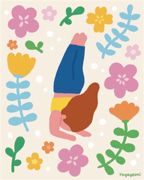 YOGA WITH FLOWER on Behance