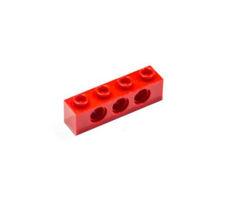 LEGO Technic Stein 1x4 mit 3 Löchern helles Rot BR RED 370121 3701