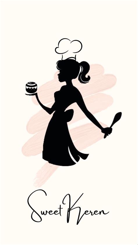 Woman Baker Silhouette