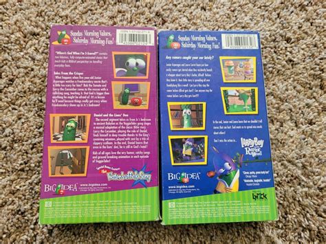 Lot 2 Veggietales Vhs Tapes Movies Veggie Grelly USA