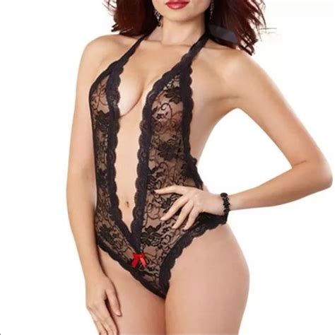 Intimates Sleepwear Nwt Lingerie Black Lace One Piece Black Poshmark