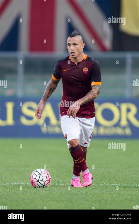 Verona Italy 22nd Aug 2015 Radja Nainggolan Roma Football Soccer