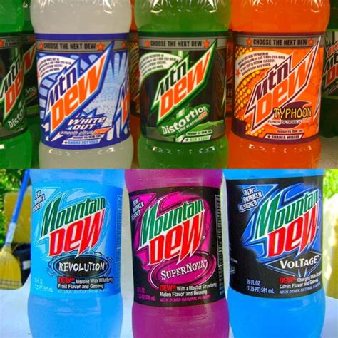 Mountain Dew Different Flavors