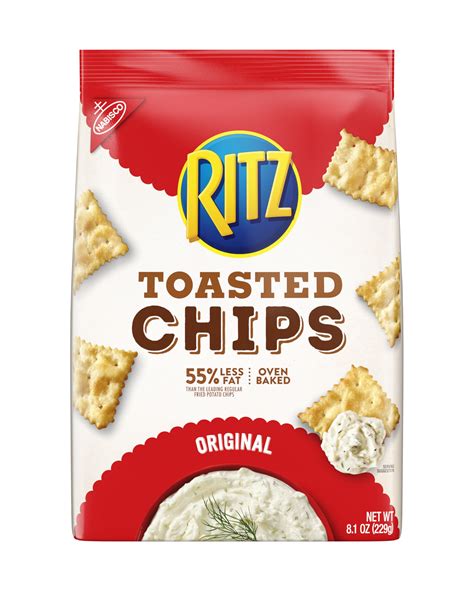 Nabisco Ritz Original Toasted Chips 8 1 Oz Walmart