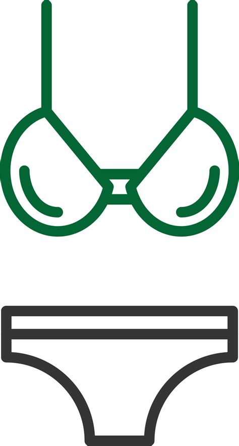 L Nea De Bikini De Dos Colores Vector En Vecteezy