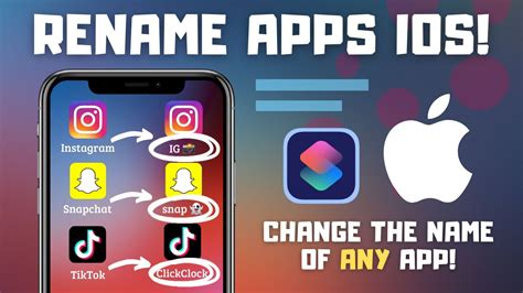 How To Rename Apps On Iphone And Ipad Change App Name Easy Tutorial