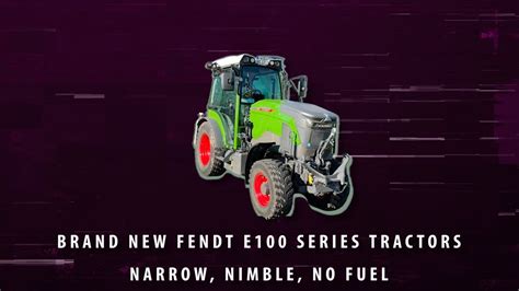 Brand New Fendt Electric E V Vario Tractor Youtube