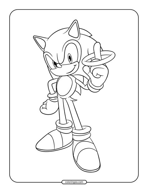 Sonic Coloring Pages