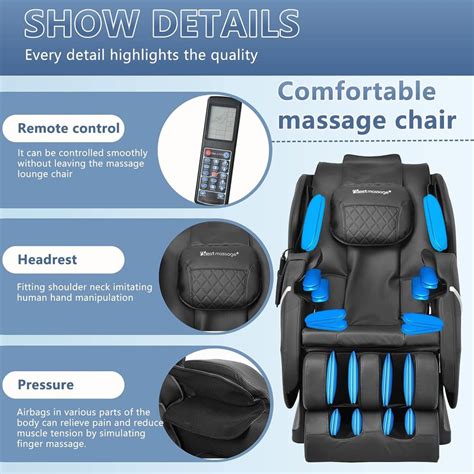 Massage Chair Zero Gravity Full Body Electric Shiatsu Massage Chair Recliner With Foot Rollers