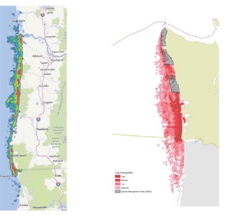 13 Oregon and Washington Dungeness Crab Fishery Fishing Intensity Map ...