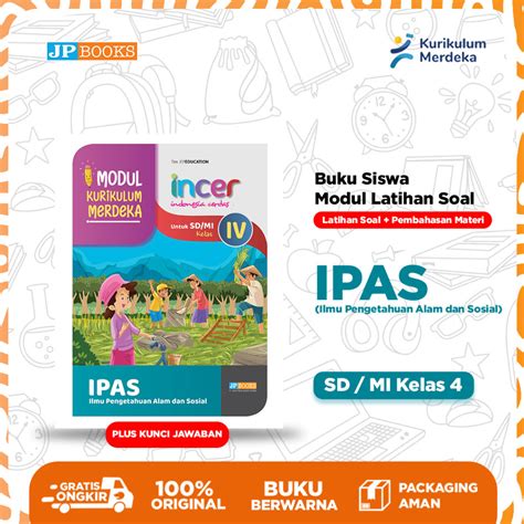 Jual Jp Books Buku Siswa Sekolah Modul Latihan Soal Kurmer Incer Ipas Ilmu Pengetahuan Alam