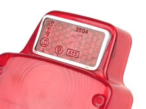 Taillight Lens PREMIUM Siem Type Vespa Vintage Small Red