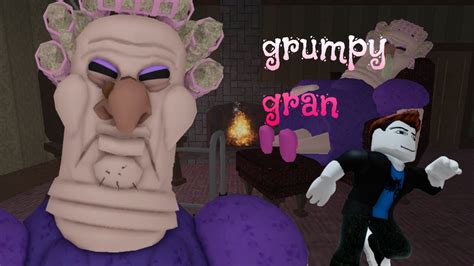 Escapa De La Abuela Malvada Roblox Grumpy Gran Youtube