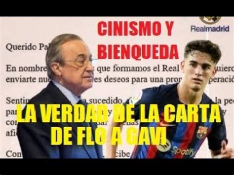 Florentino Se Marca Un Bienqueda De Manual Con Su Carta A Gavi Cinismo