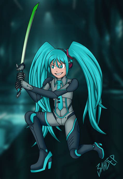 Miku Cyborg Leek Sword By 3ahdep On Newgrounds