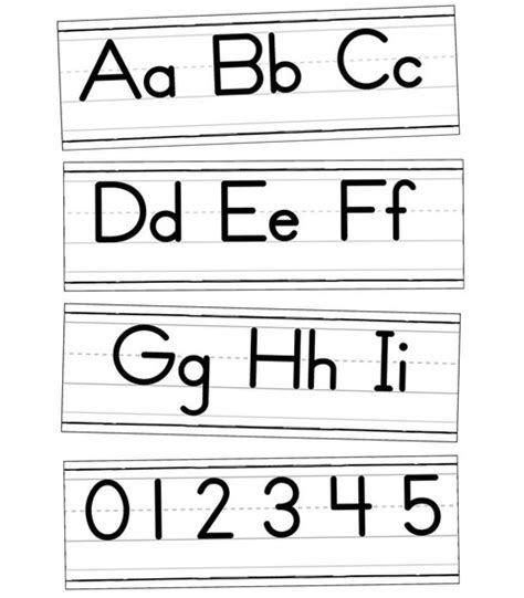 Grade Pk 2 Farmhouse Alphabet Line Manuscript Bulletin Board Set