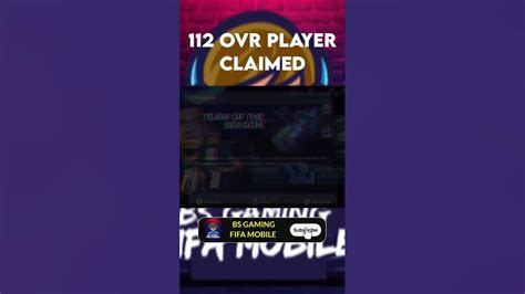 112 Ovr Player Claimed Fifamobile Viral Short Youtube