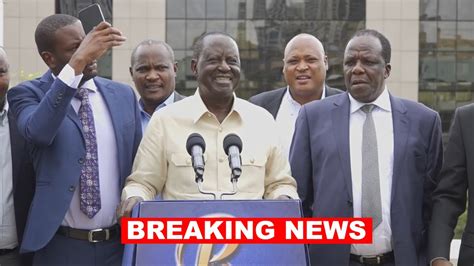 Breaking News Raila Odinga Rejects Au Job To Vie For President Again