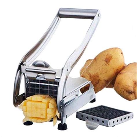 Dishika Stainless Steel Home French Fries Potato Chips Strip Cutter