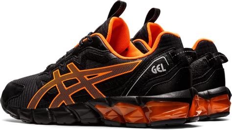 Asics Mens Gel Quantum 90 Sportstyle Shoesblackshocking Orange Asics Sneakers