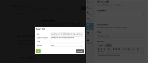 How To Include A File With An Invoice PhotoBiz Knowledge Base