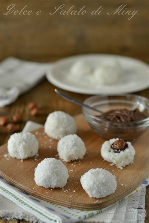 Dolcetti Al Cocco Con Nutella Freschi Facili E Senza Cottura