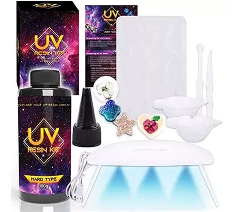 Zoncolor Epoxy Uv Light Resin Kit Moldes De Silicona Uv Cl Env O Gratis