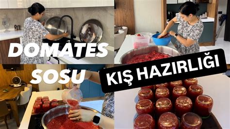 KIŞLIK DOMATES SOSU YAPTIM KIŞA HAZIRLIK 10 KG DOMATES SOSU GÜNLÜK