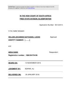 In The High Court Of South Africa Free In The High Court Of South