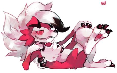 Lycanroc Pokemon Drawings Pokemon Art Anime Furry