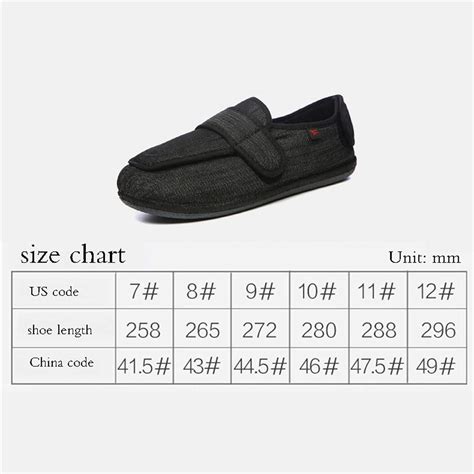 NVBHOF Men's Wide Diabetic Edema Adjustable Shoes - Comfortable Boots ...