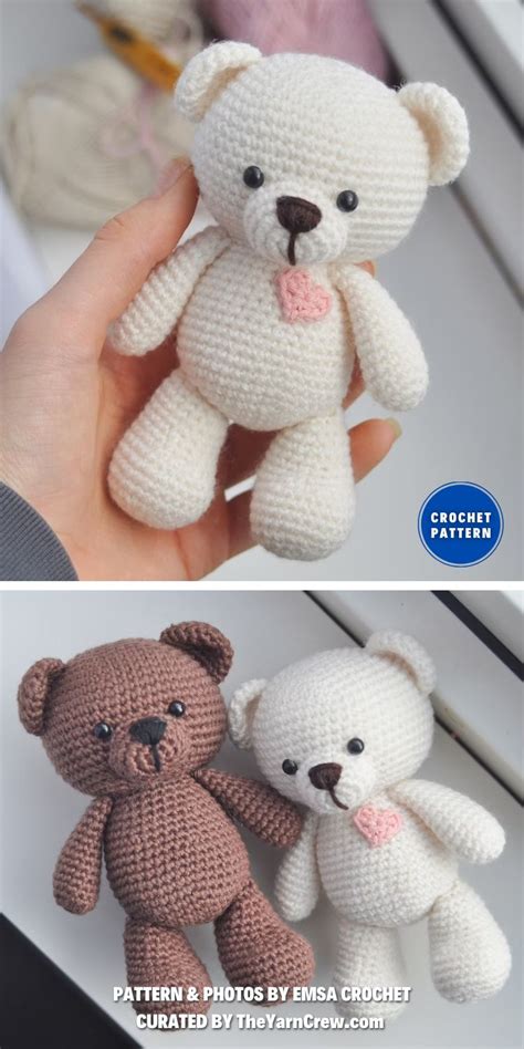 8 Crochet Teddy Bear Toy Patterns For Valentines Day The Yarn Crew