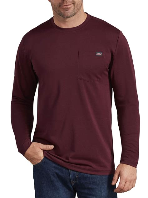 Men S Long Sleeve Performance Pocket T Shirt Walmart