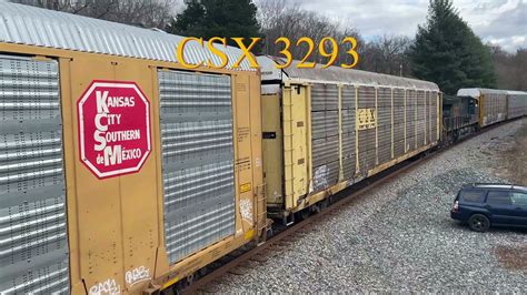 CSX Autorack Train With DPU 132 Cars 5 Of 9 YouTube