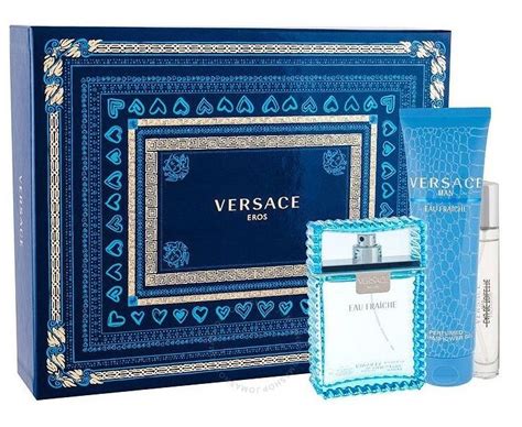 Buy Versace Man Eau Fraiche 3pc Gift Set For Men EDT 100mL 10mL SGB