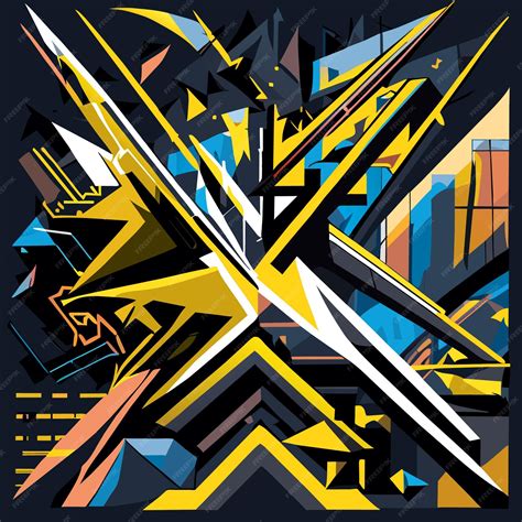 Premium Vector | Sketching the urban landscape graffiti arrow ensemble