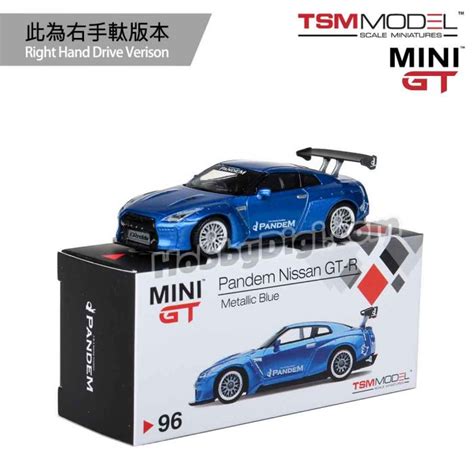 Tsm 1 64 Mini Gt Diecast Model Car Pandem Nissan Gt R Metallic Blue Online Shop