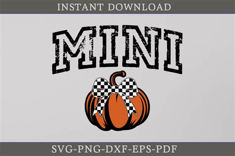 Mini Pumpkin SVG Coquette Bow SVG File Graphic By CraftDesign