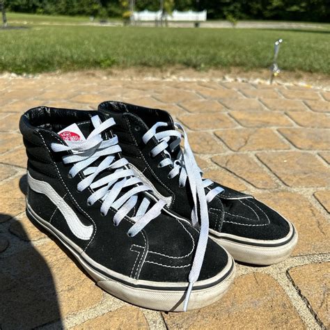 Vans black high top sneakers US Men’s 8 US Women’s 9.5 - Depop