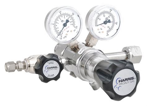 Harris Oxygen Specialty Gas Lab Regulator Cga Two Stage Chrome