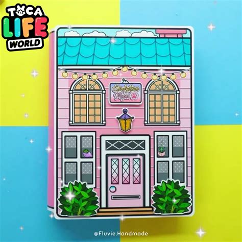 Jual Toca Boca Quite Book Paper Doll Pink And White House Boneka