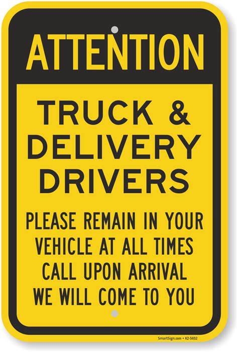 Delivery Parking Signs Delivery Signs