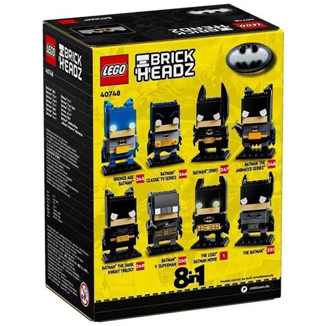 Nouveauté LEGO BrickHeadz DC 40748 Batman 8in1 le set est en ligne