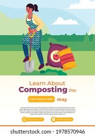 Learn About Composting Day On May Stock Vector (Royalty Free ...