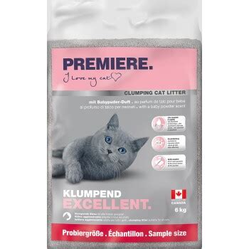 PREMIERE Excellent Klontvormende Kattenbakvulling Geur Van Babypoeder