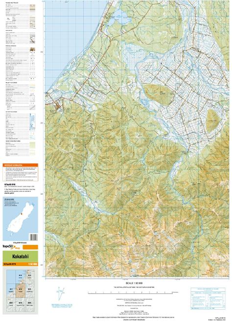 Topo Map Bv Kokatahi Toit Te Whenua Land Information New