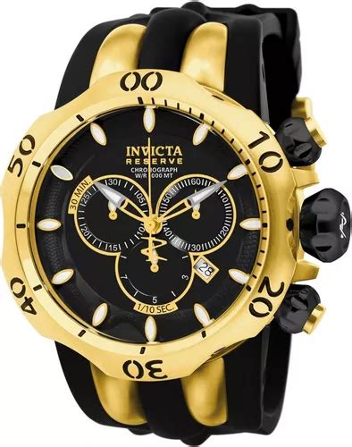 Reloj Pulsera Invicta Reserve Venom 10833 De Cuerpo Color Dorado