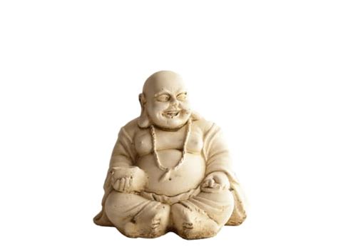 Statue Mini Bouddha Chinois Coupe Vieilli L 14 X P 12 X H 15 Cm Gamm Vert