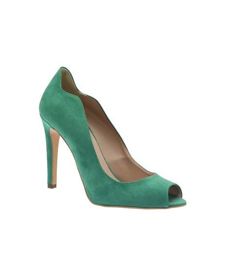 Mettez Du Vert Vos Pied Escarpin Ajour Vague Osmose Shoes Paris