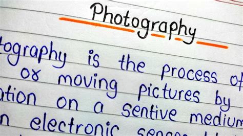 Essay On Photography Short Paragraph On Photography Youtube